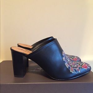 Patricia Nash Womens Roberta Leather Pointed Mules